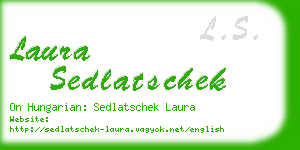 laura sedlatschek business card